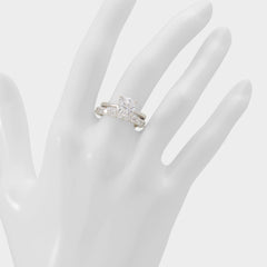 Aldo | Roundsparkles in Silver Clear Multi - Ring