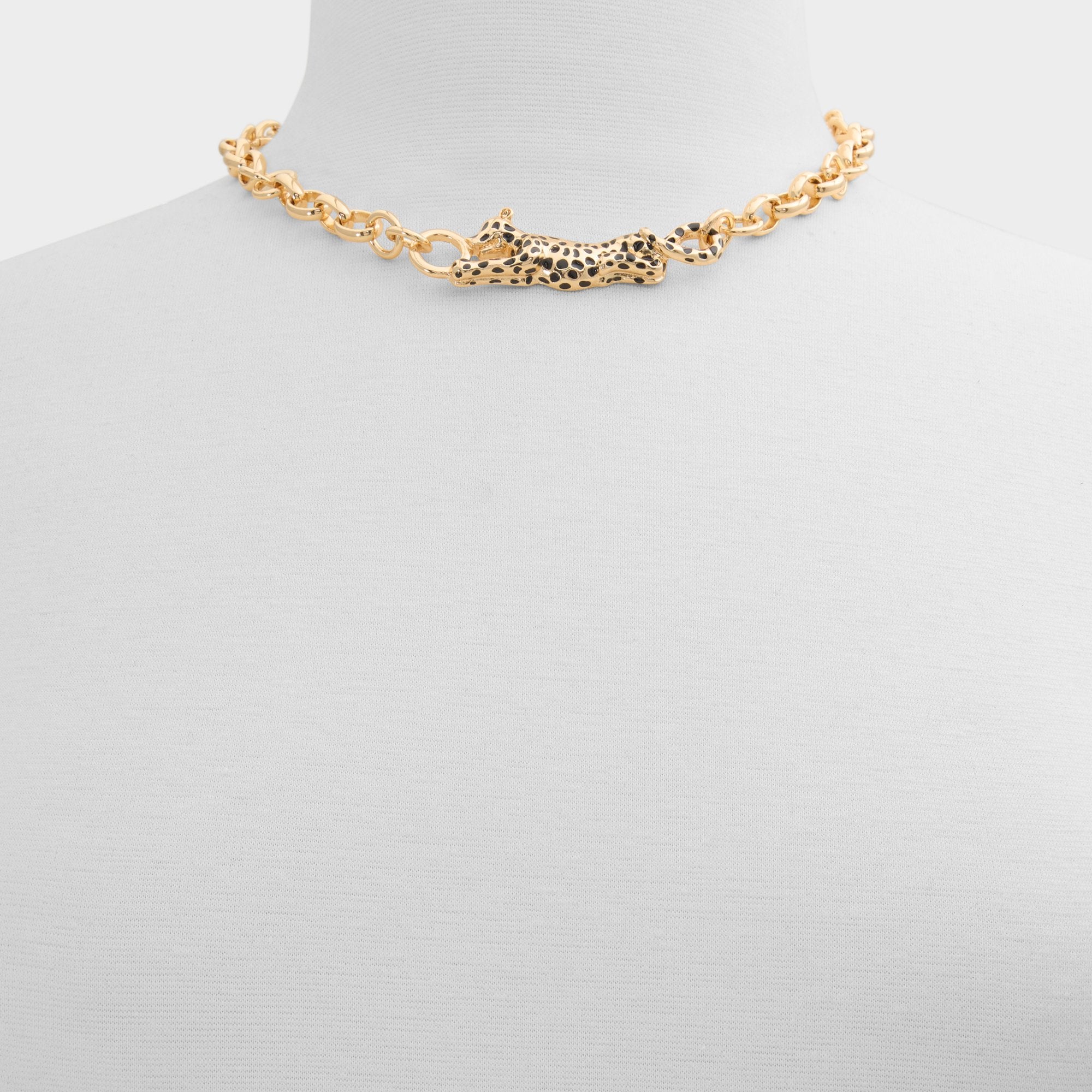 Aldo | Panthere in Black Gold Multi - Pendant necklace