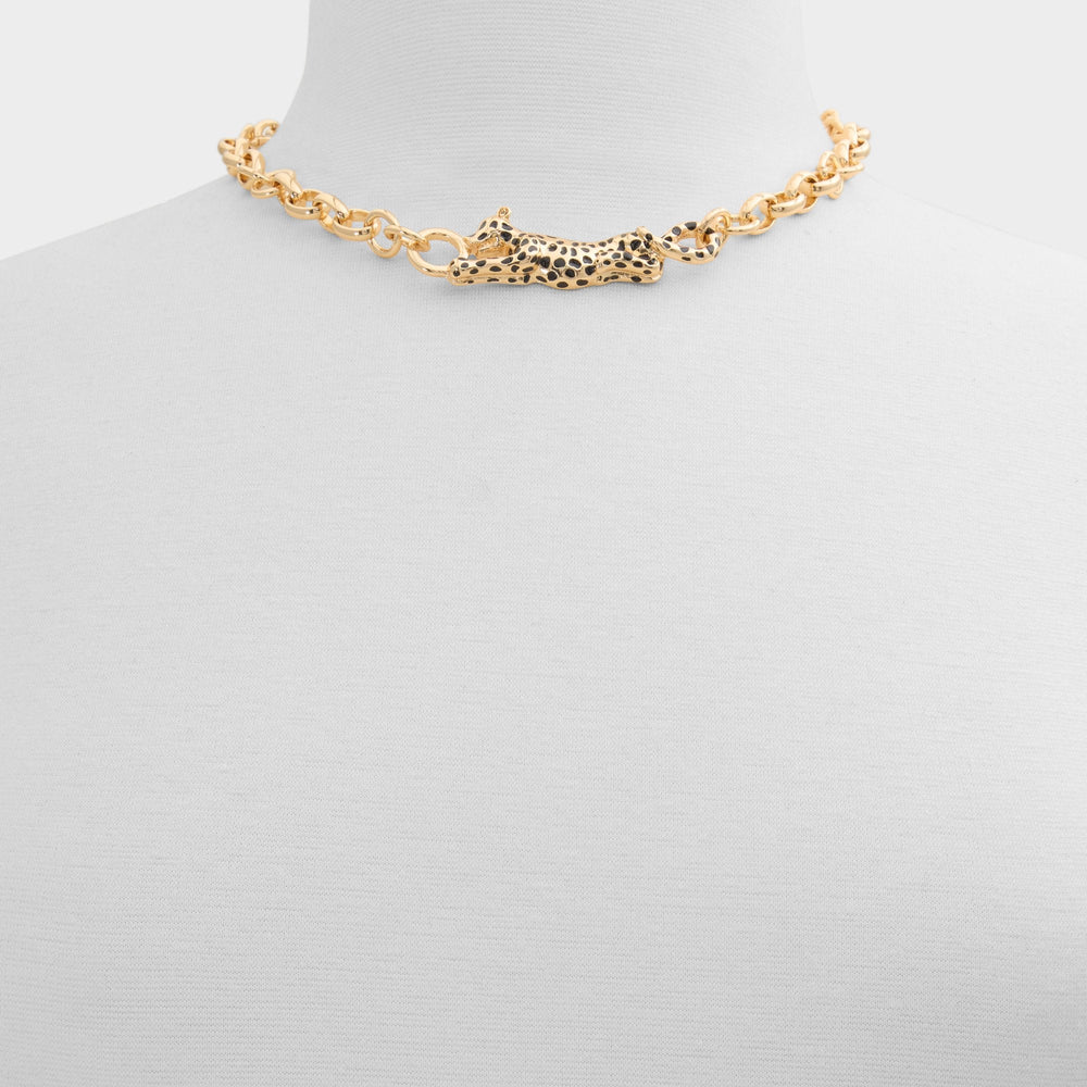 Aldo | Panthere in Black Gold Multi - Pendant necklace