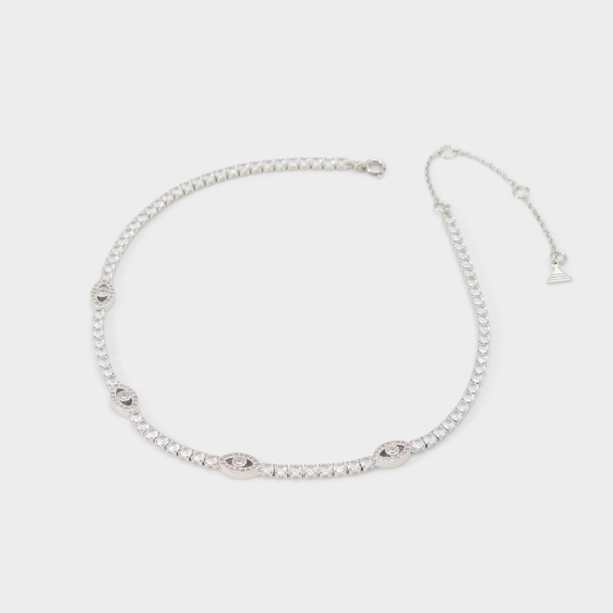Aldo | Elbaeraen in Silver Clear Multi - Choker necklace