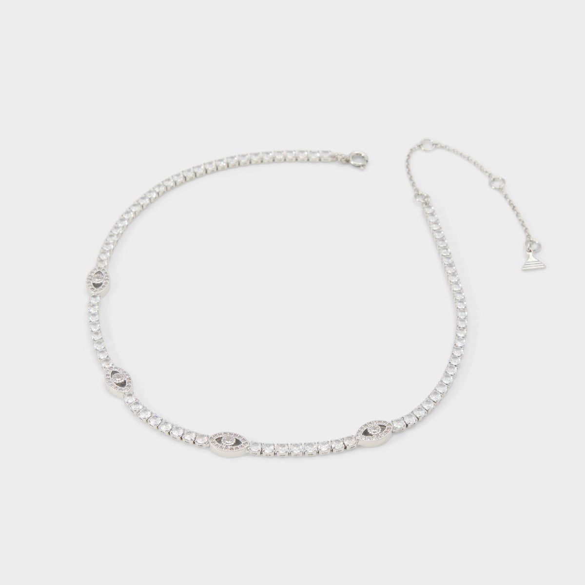 Aldo | Elbaeraen in Silver Clear Multi - Choker necklace