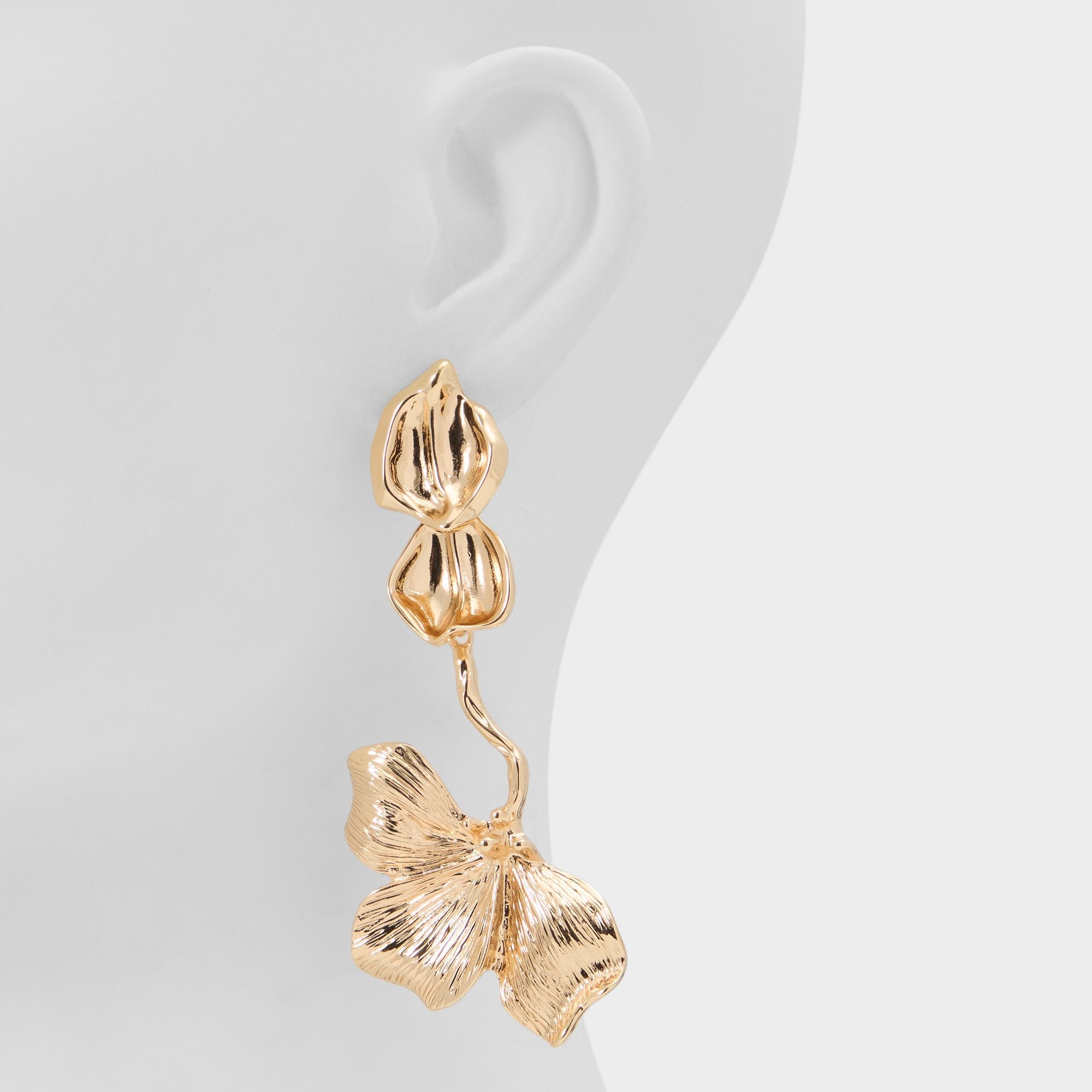 Aldo | Gaiya in Gold Clear Multi - Statement earrings