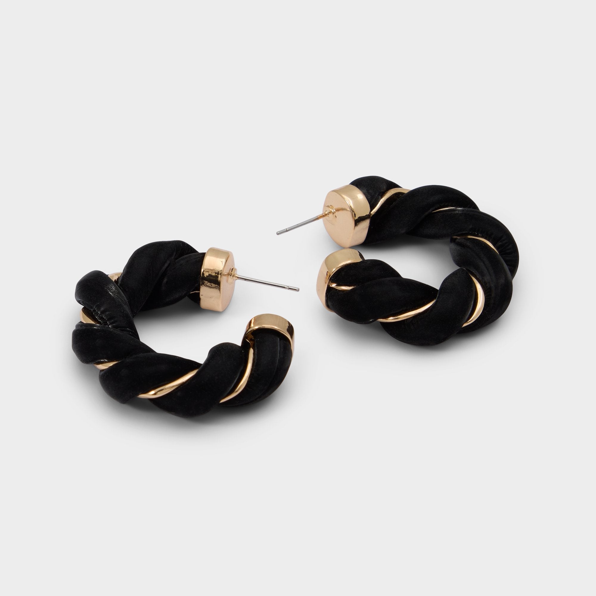 Aldo | Twists in Black Gold Multi - Hoop earrings