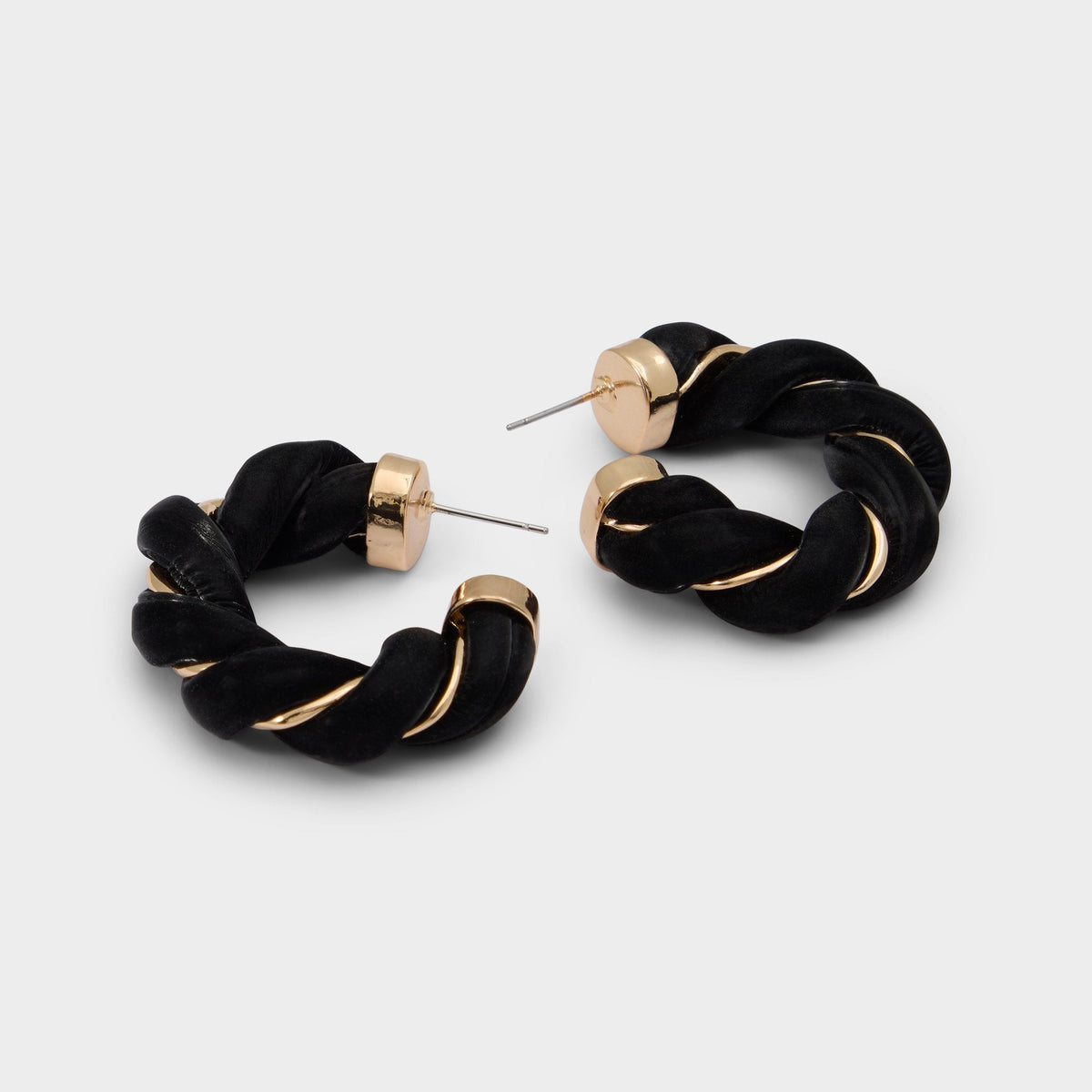 Aldo | Twists in Black Gold Multi - Hoop earrings