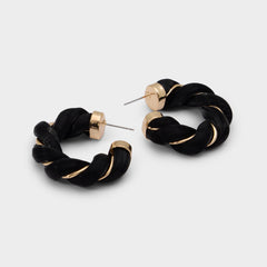 Aldo | Twists in Black Gold Multi - Hoop earrings