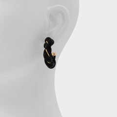 Aldo | Twists in Black Gold Multi - Hoop earrings