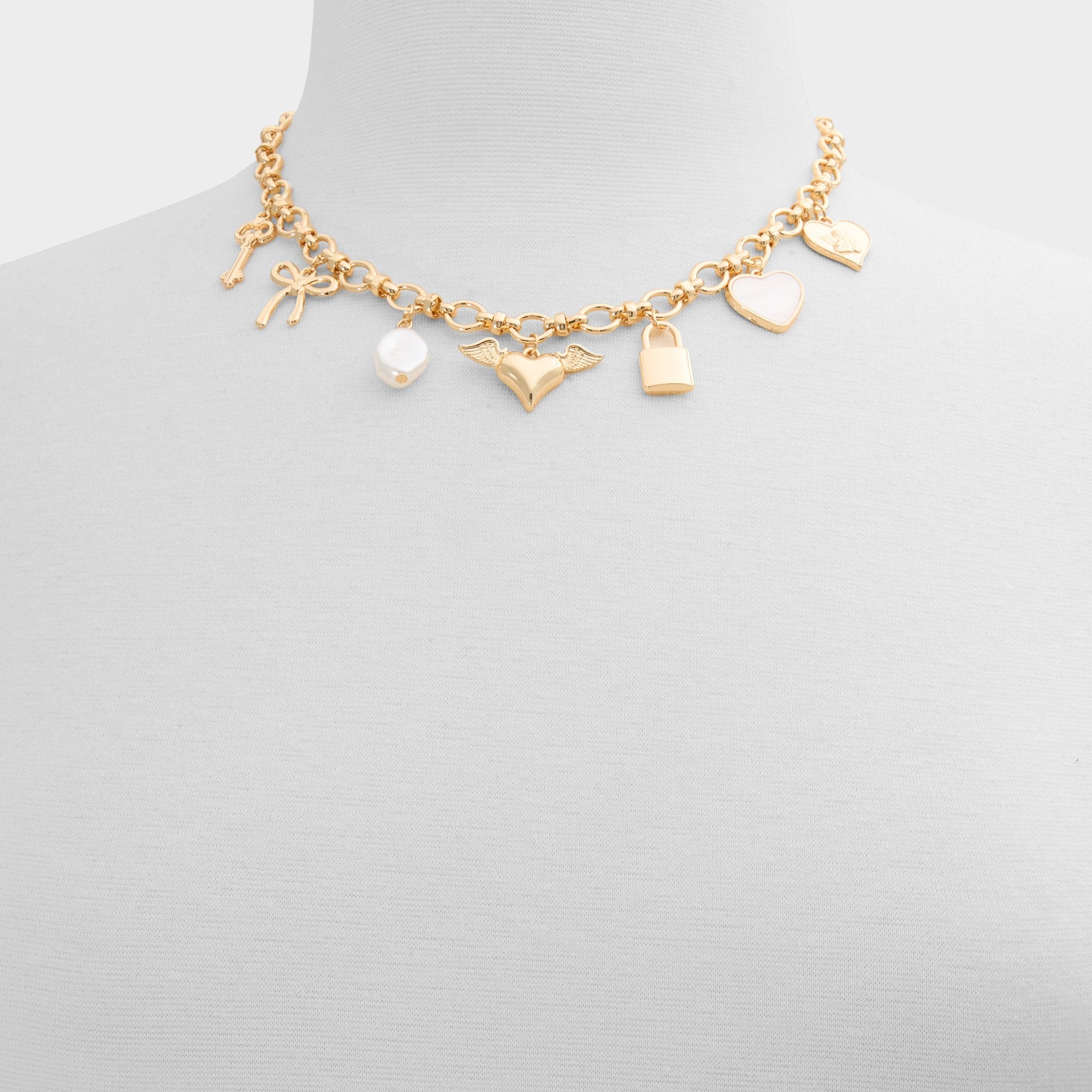 Aldo | Cupidscharms in Ice - Charm necklace