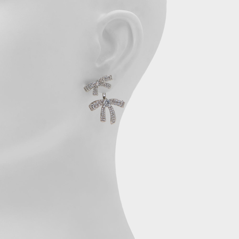 Aldo | Bows in Silver Clear Multi - Earrings