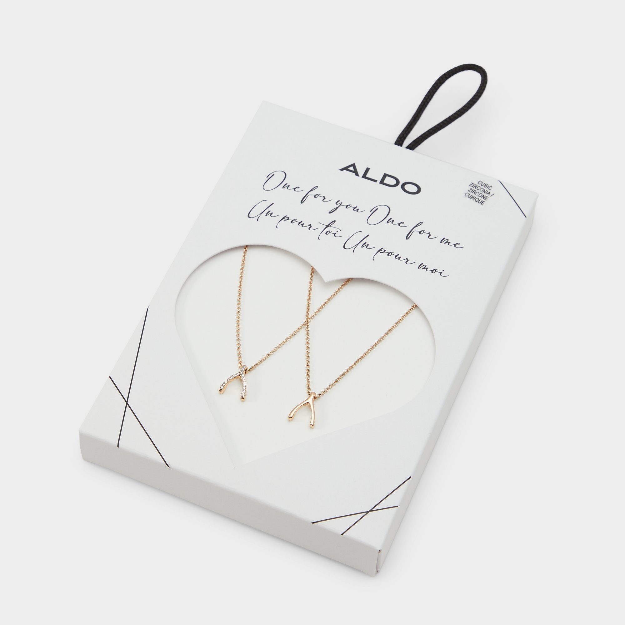 Aldo | Makeawish Gold/Clear Multi Women's Necklaces - Gift set