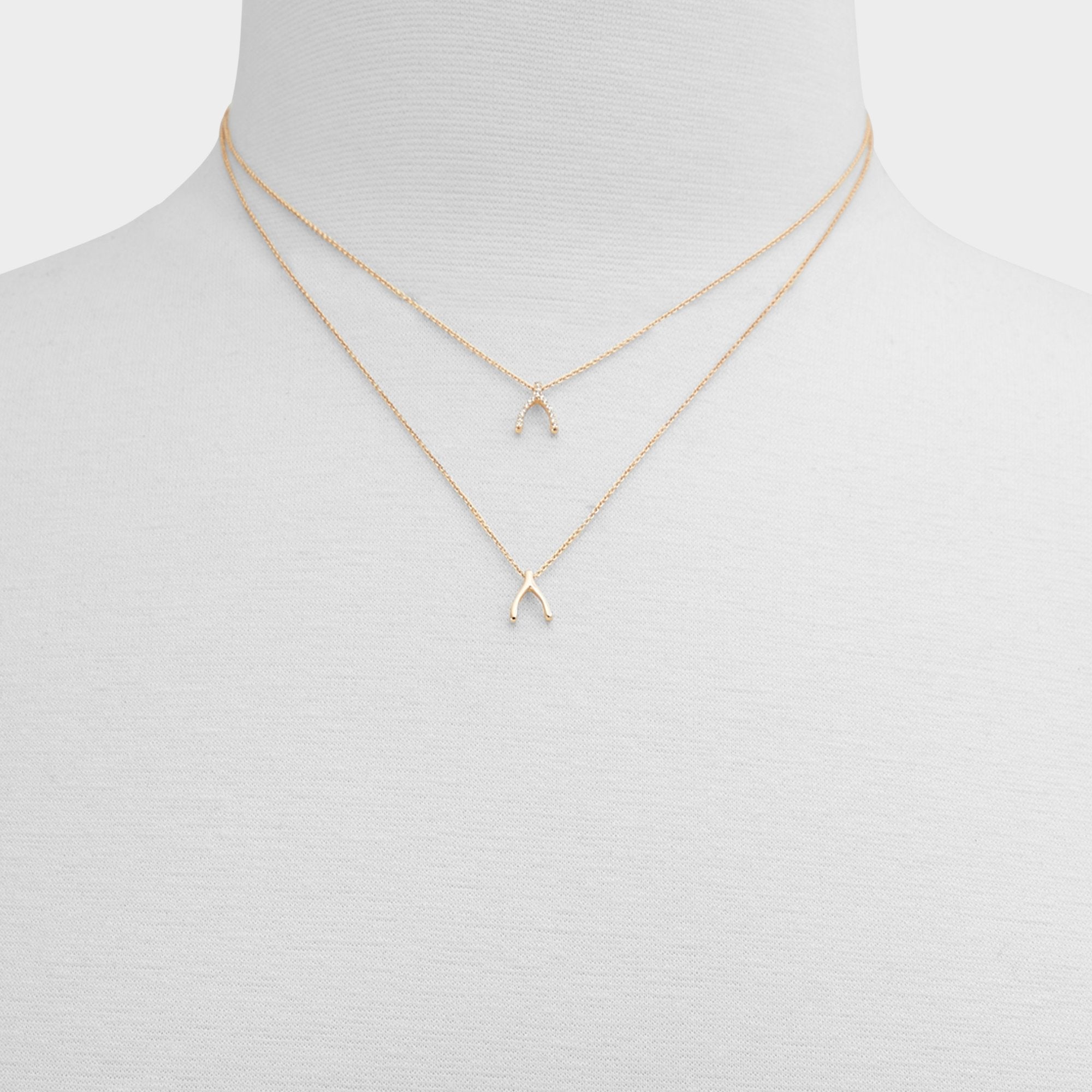 Aldo | Makeawish Gold/Clear Multi Women's Necklaces - Gift set