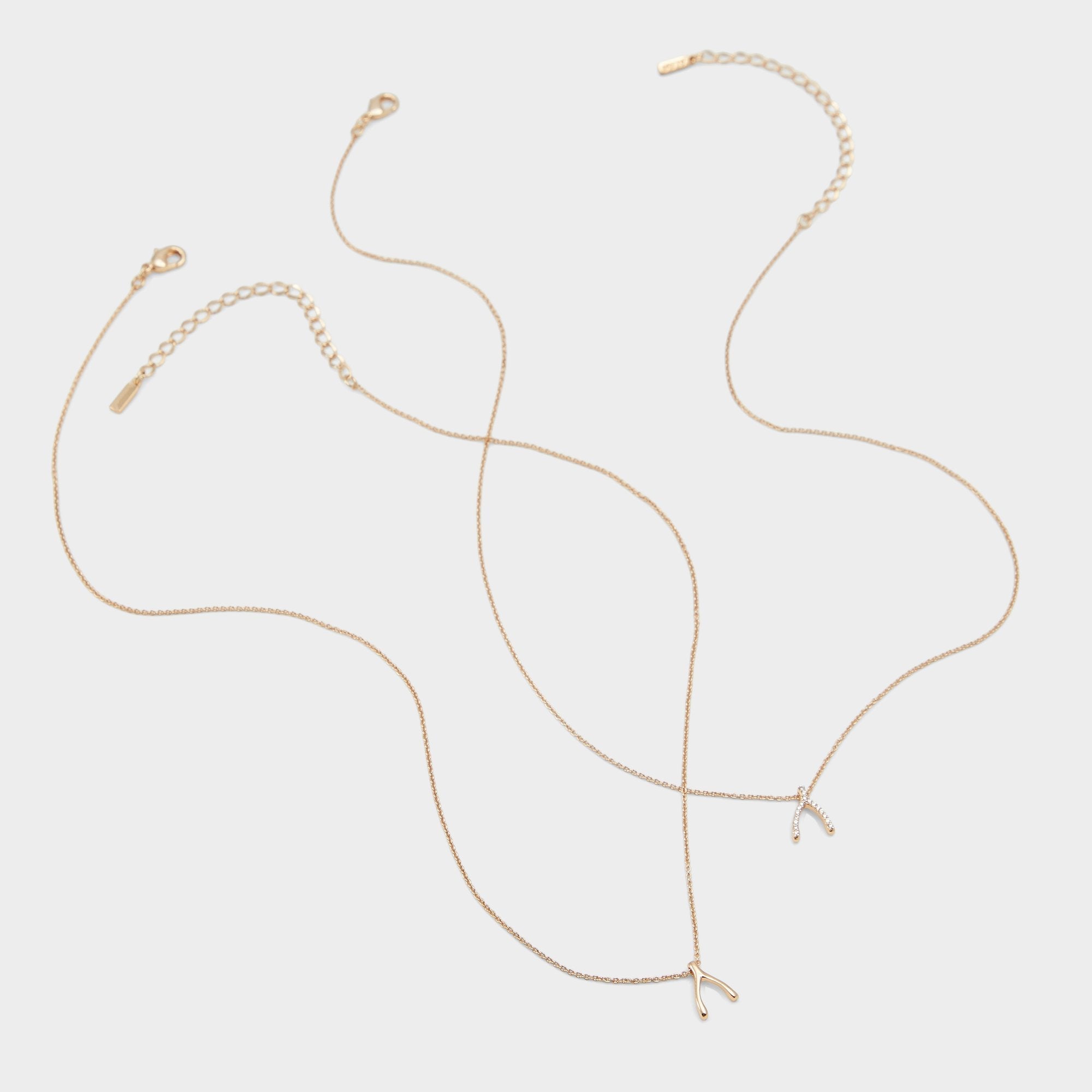 Aldo | Makeawish Gold/Clear Multi Women's Necklaces - Gift set