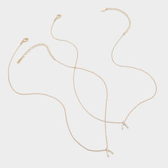 Aldo | Makeawish Gold/Clear Multi Women's Necklaces - Gift set