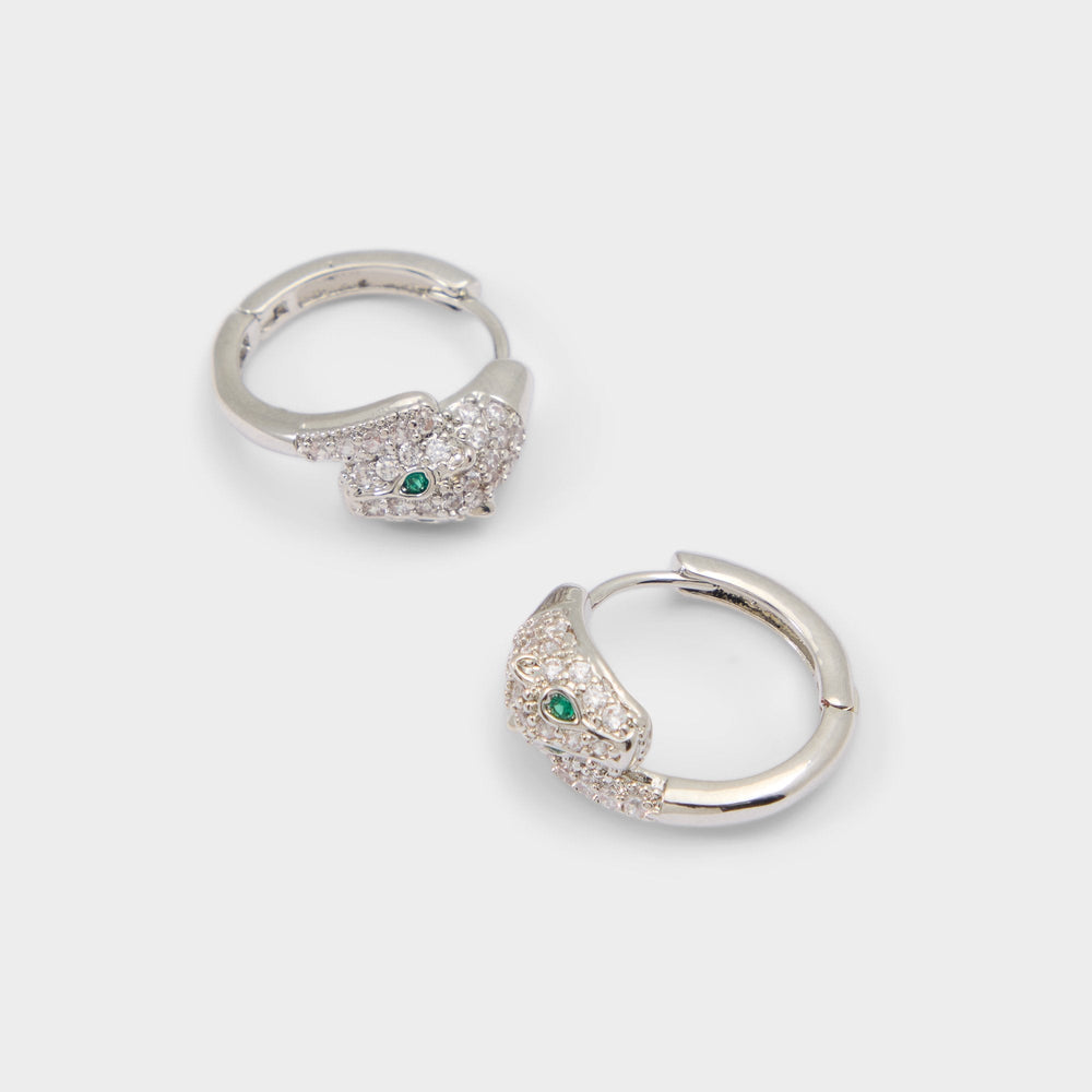 Aldo | Feraluxe in Silver Clear Multi - Hoop earrings