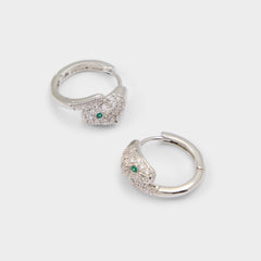 Aldo | Feraluxe in Silver Clear Multi - Hoop earrings