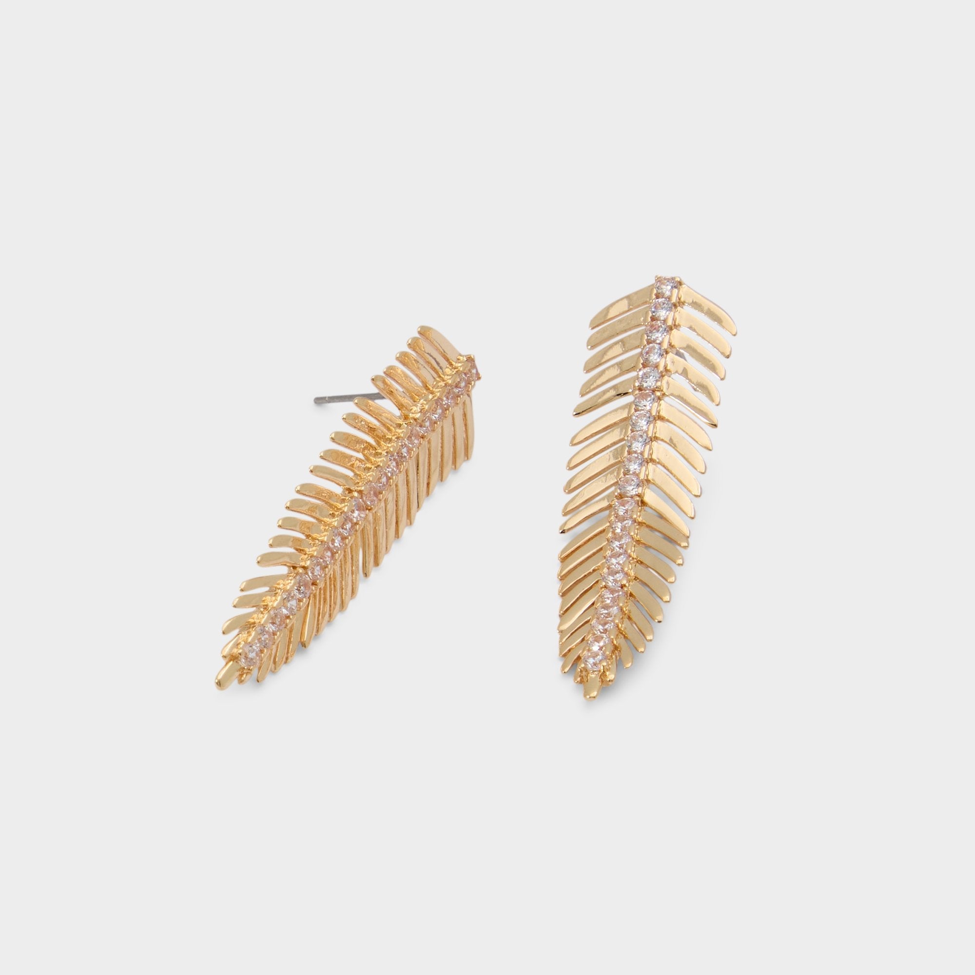 Aldo | Feathers in Gold Clear Multi - Earrings