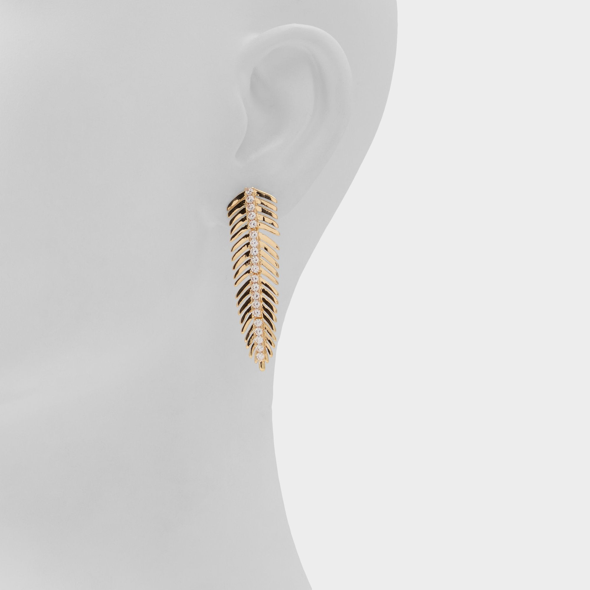 Aldo | Feathers in Gold Clear Multi - Earrings
