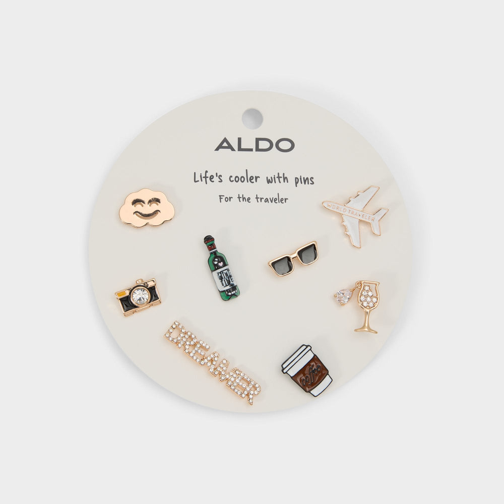 Aldo | Traveler Gold/Clear Multi Women's Accessories - Decorative pins