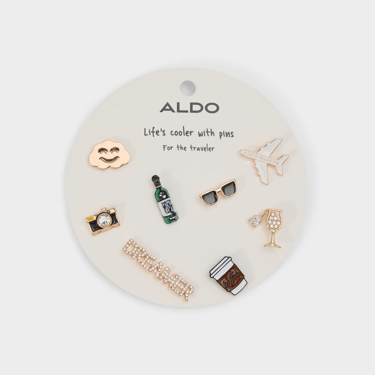 Aldo | Traveler Gold/Clear Multi Women's Accessories - Decorative pins