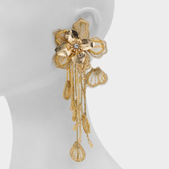 Aldo | Florify in Gold - Statement earrings