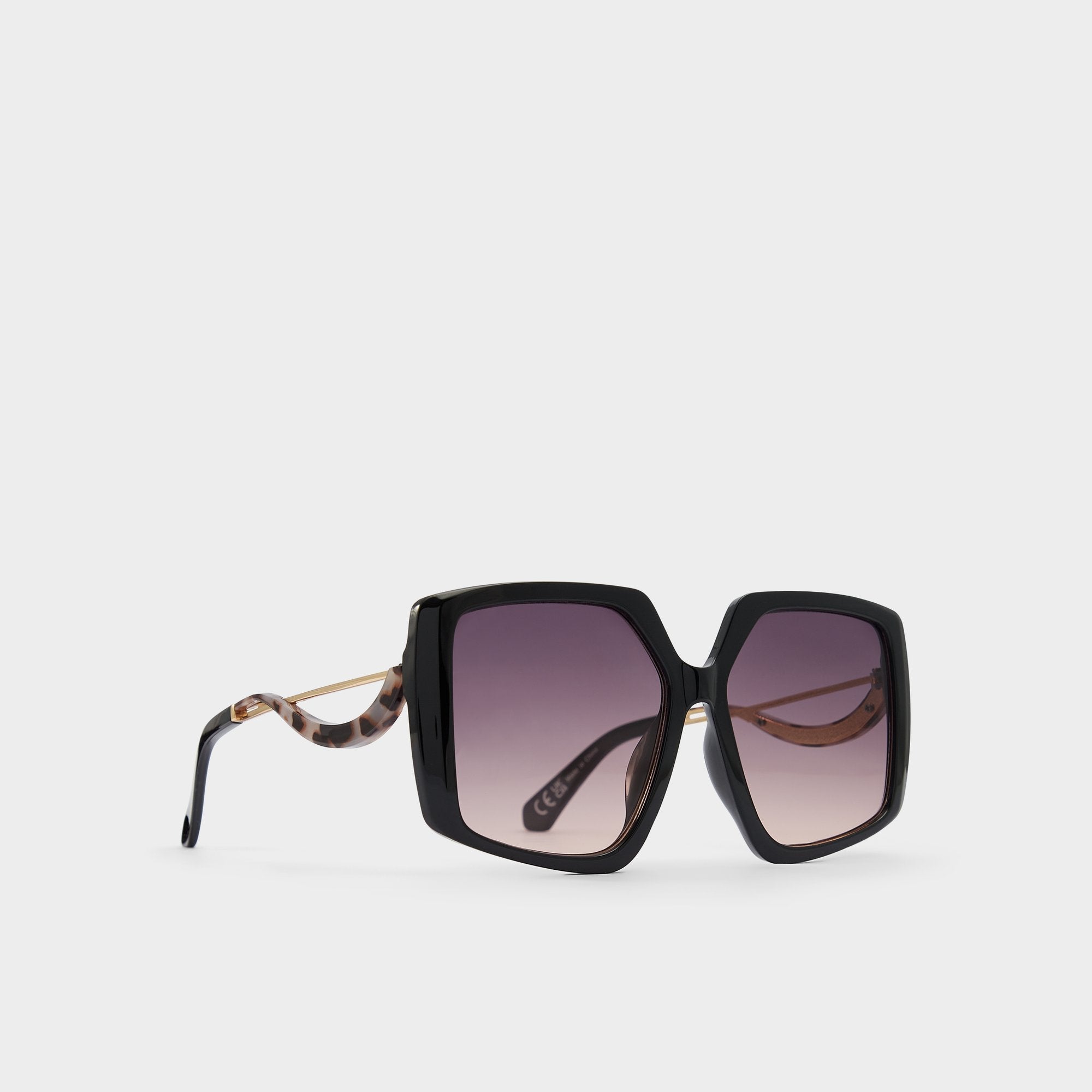 Aldo | Asya Black/Gold Multi Women's Square - Square sunglasses