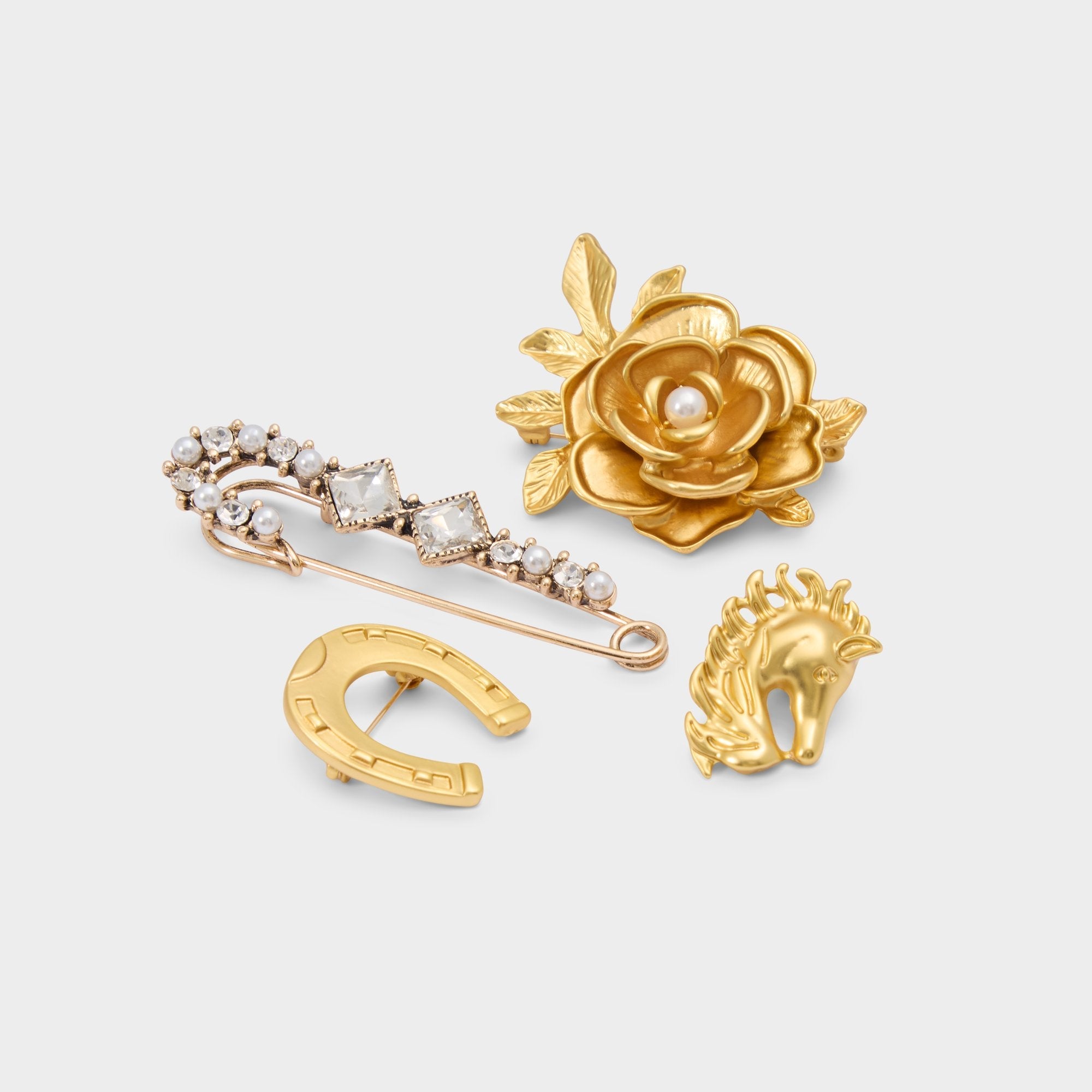 Aldo | Wildatheart in Gold - Decorative brooch