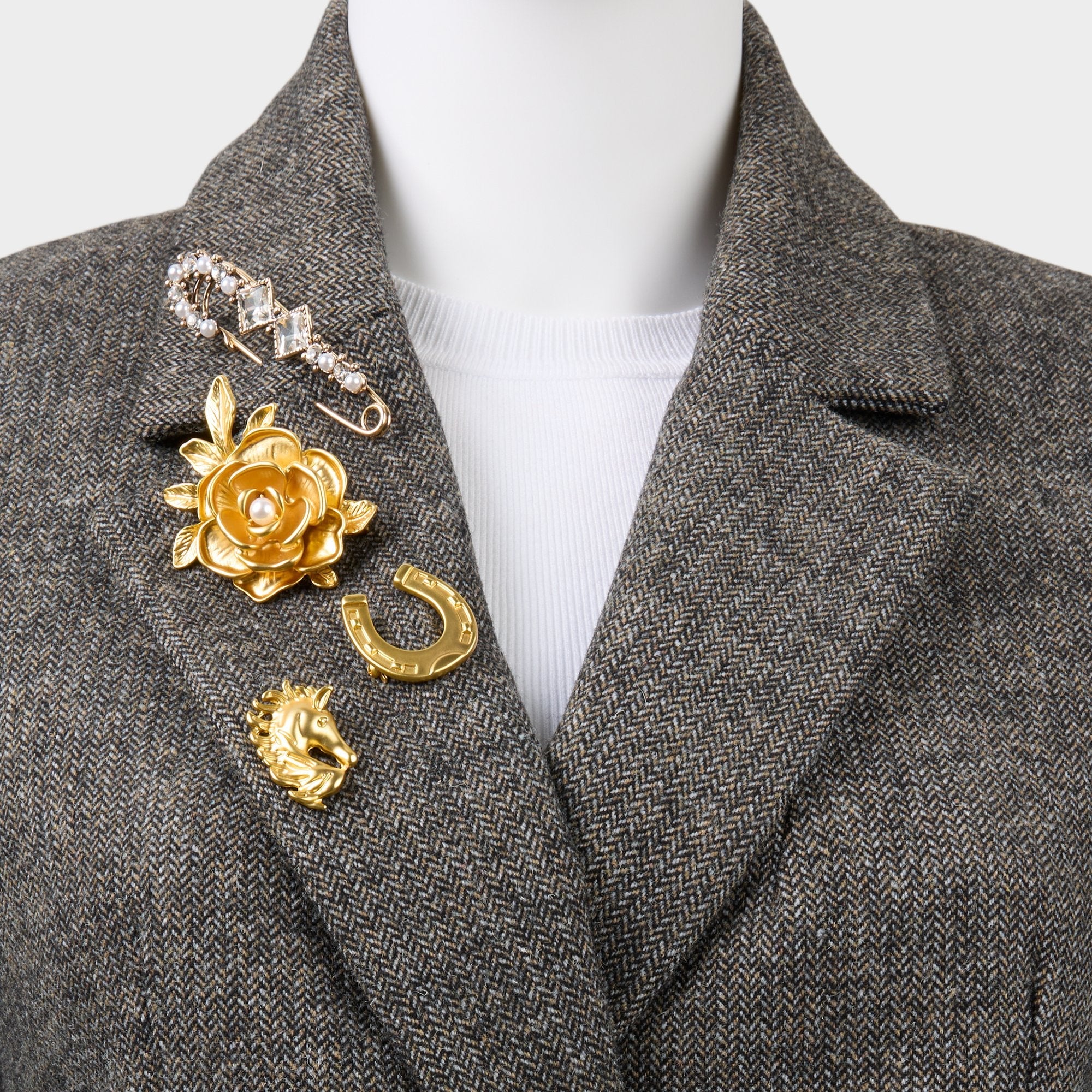 Aldo | Wildatheart in Gold - Decorative brooch