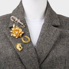 Aldo | Wildatheart in Gold - Decorative brooch