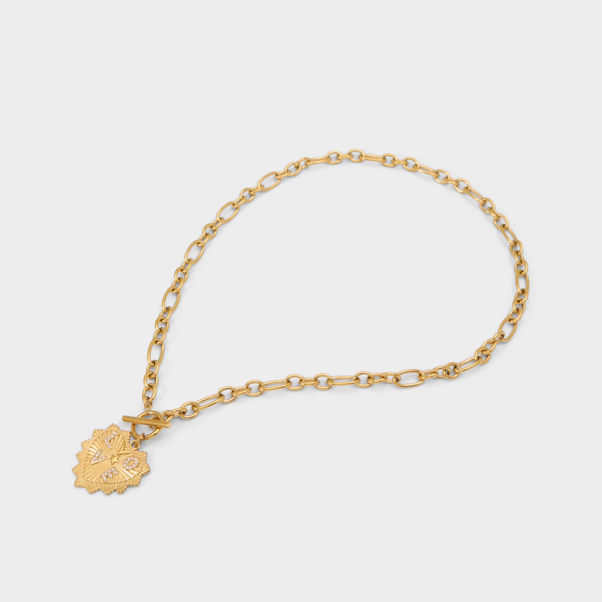 Aldo | Lovechaine in Gold Clear Multi - Necklace