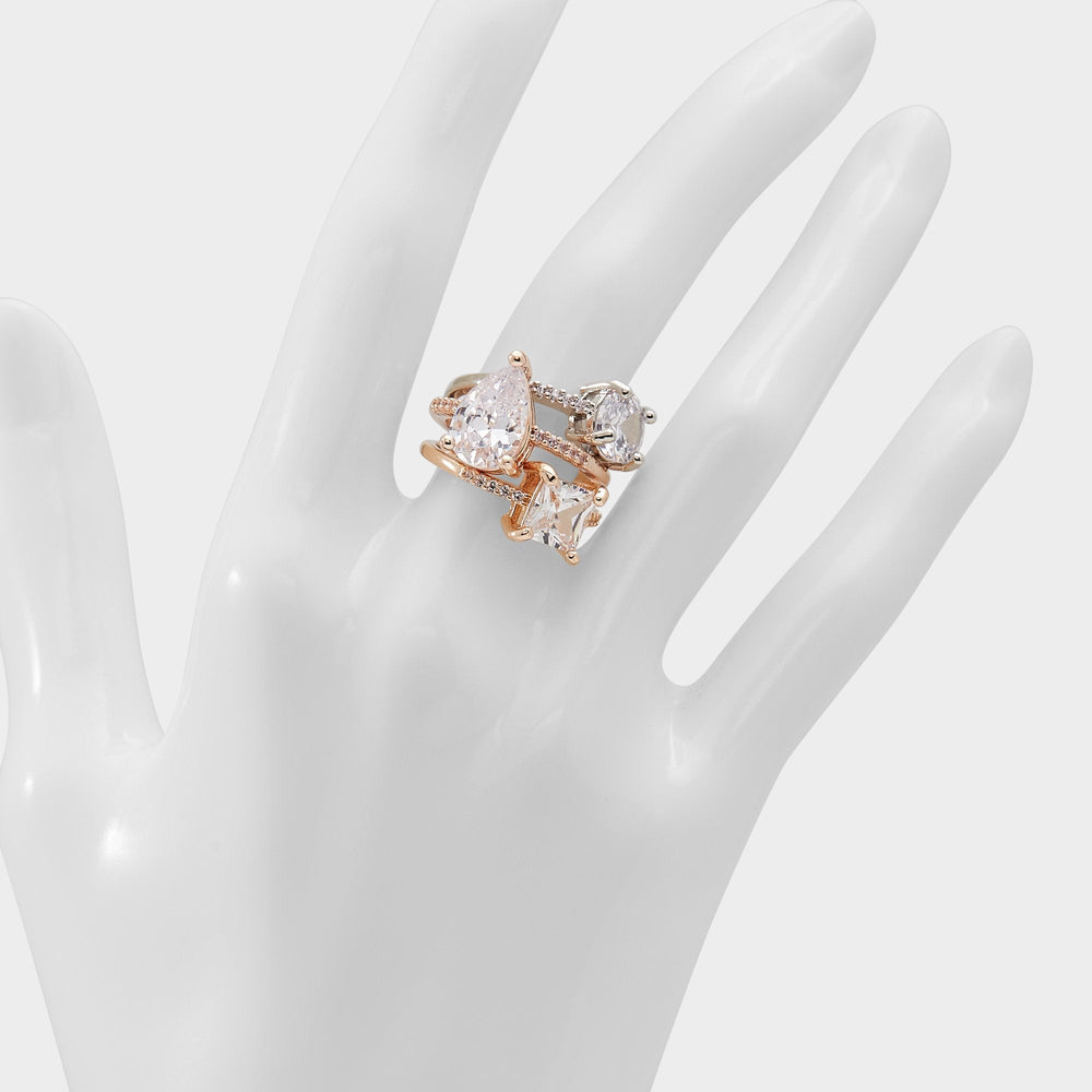 Aldo | Alabridar Metallic Multi Women's Cubic Zirconia - Stackable rings