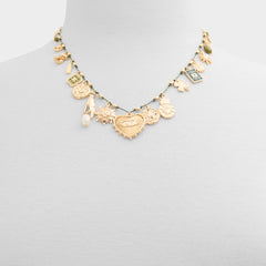 Aldo | Bohemian in Dark Green - Charm necklace