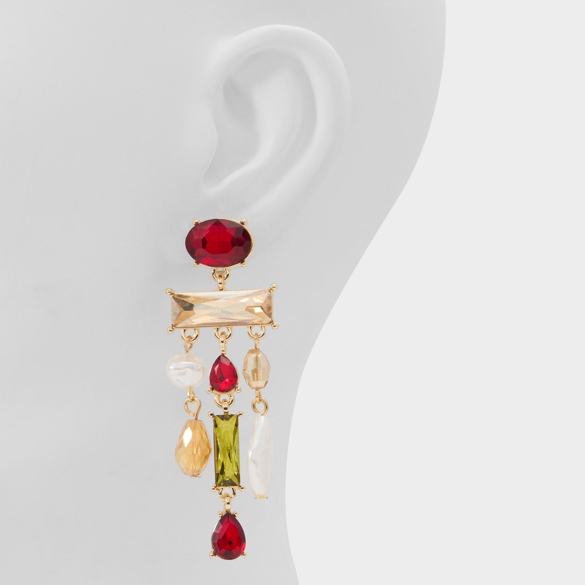 Aldo | Savannahh in Bordo - Chandelier earrings