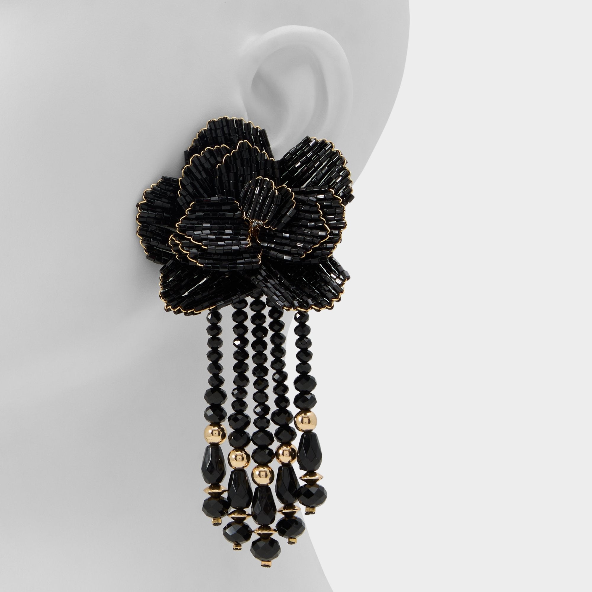 Aldo | Petalia Black/Gold Multi Women's Earrings - Statement earrings