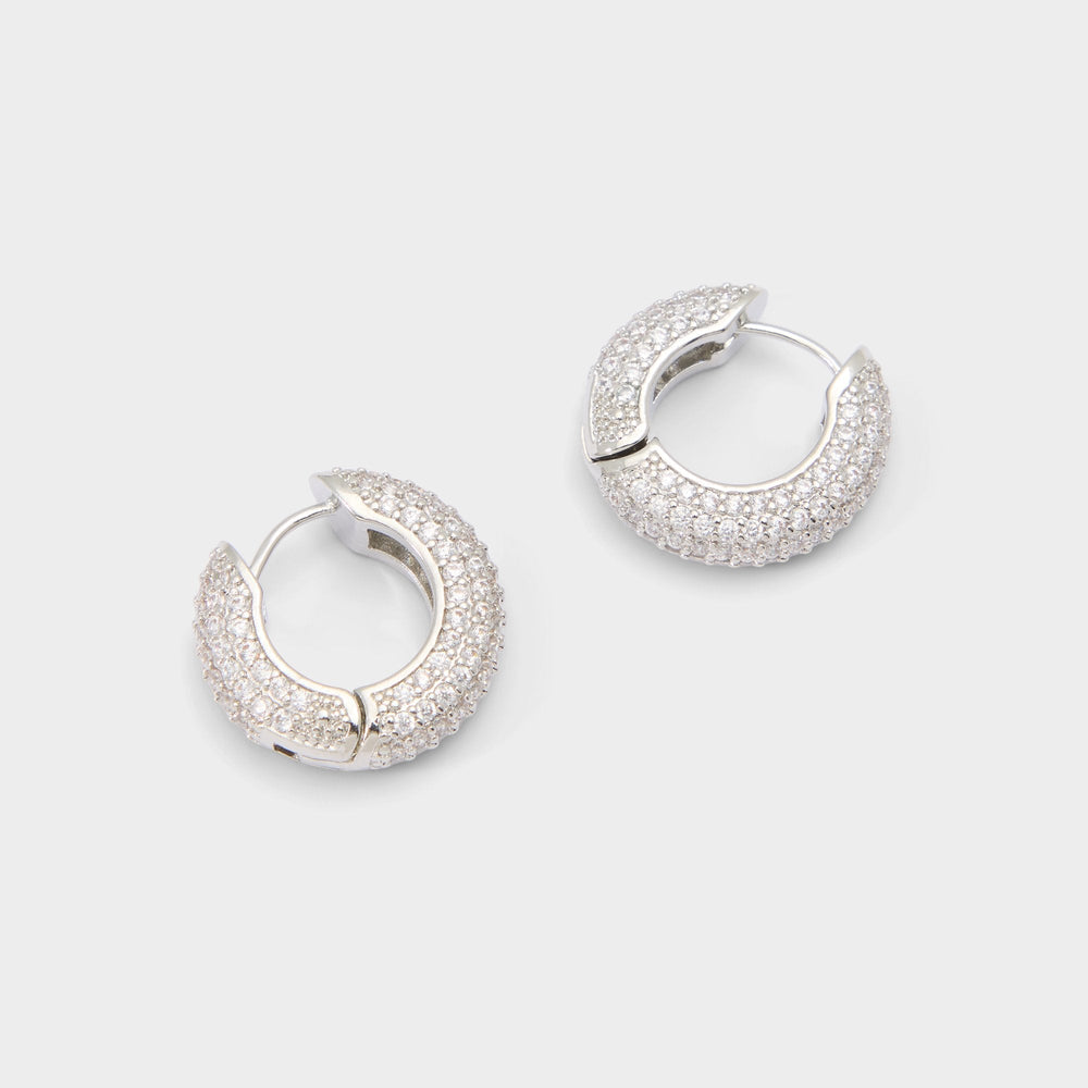 Aldo | Strigidae in Silver Clear Multi - Hoop earrings