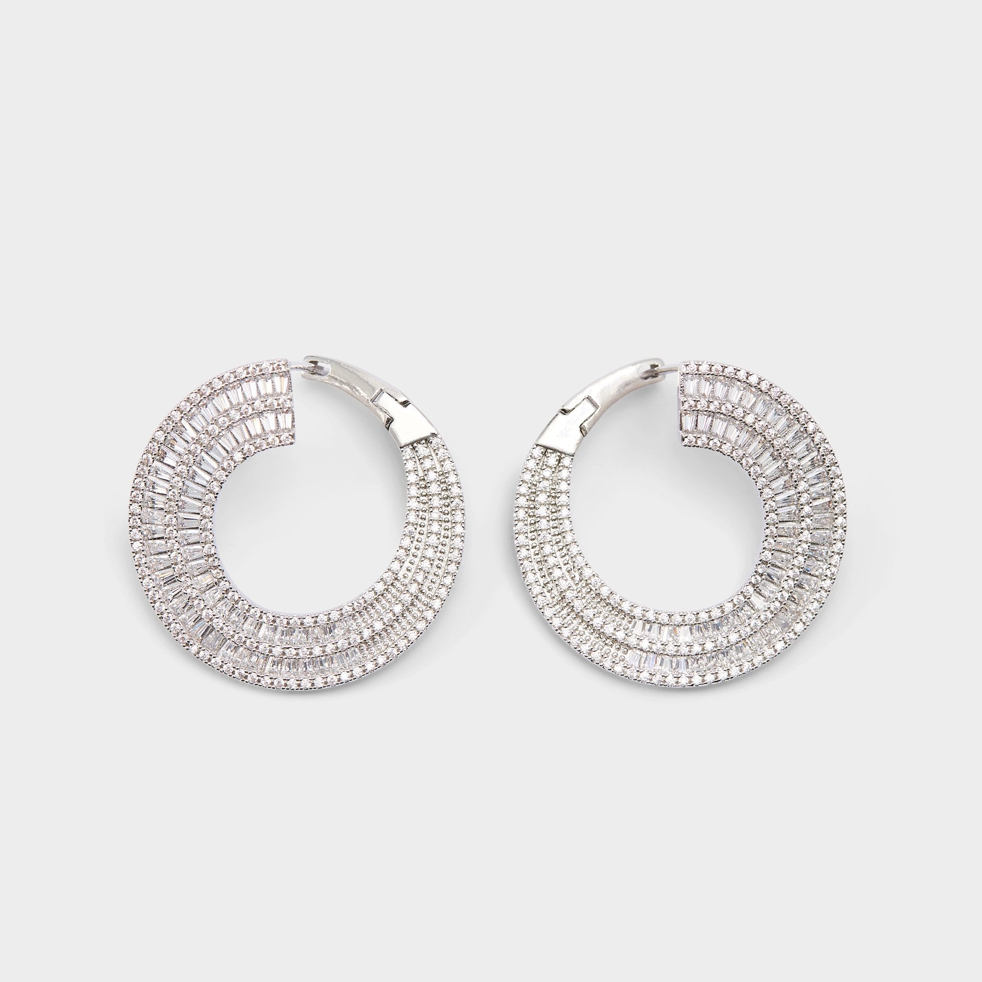 Aldo | Caldy Silver/Clear Multi Women's Earrings - Hoop earrings