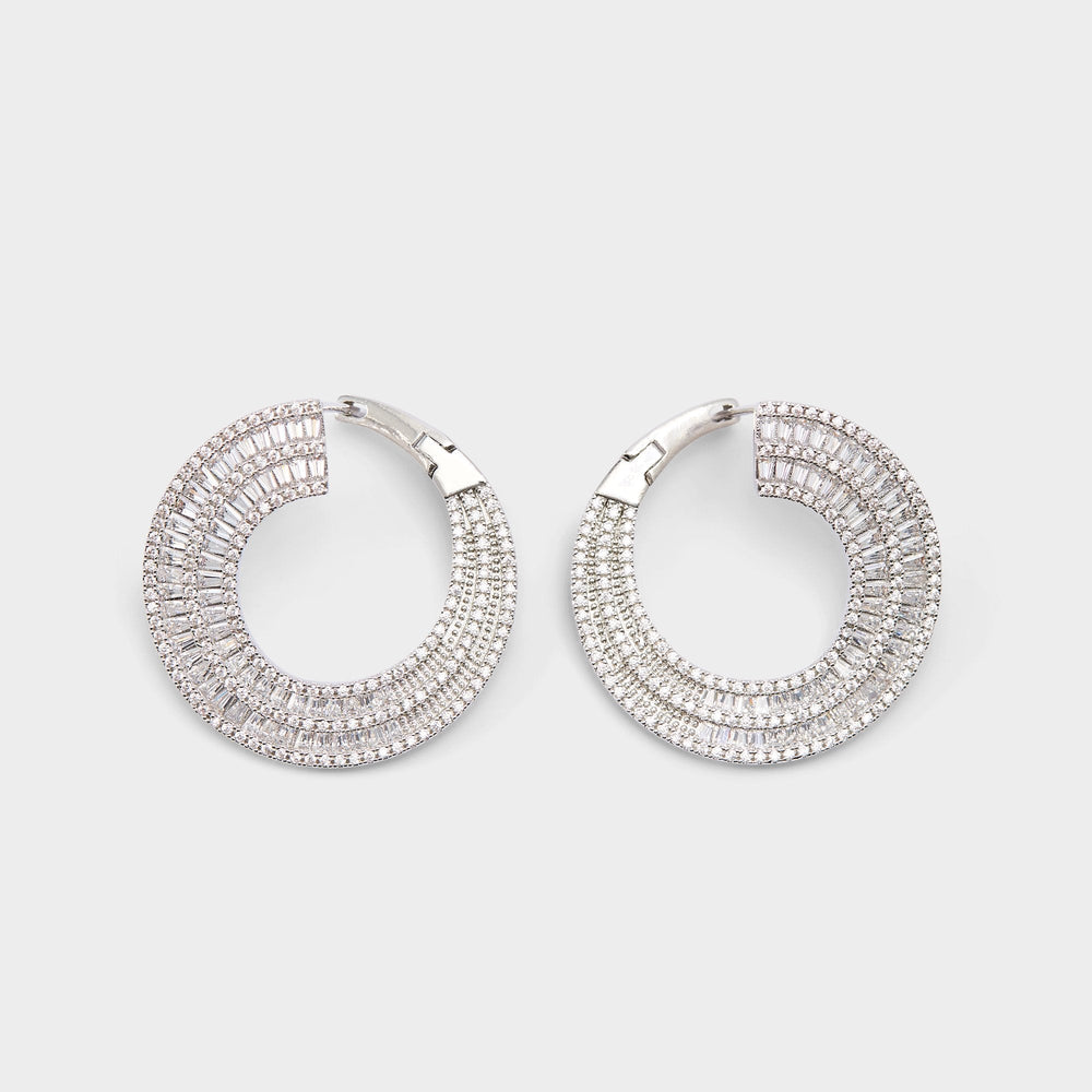 Aldo | Caldy Silver/Clear Multi Women's Earrings - Hoop earrings