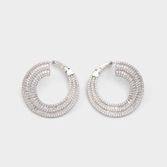 Aldo | Caldy Silver/Clear Multi Women's Earrings - Hoop earrings