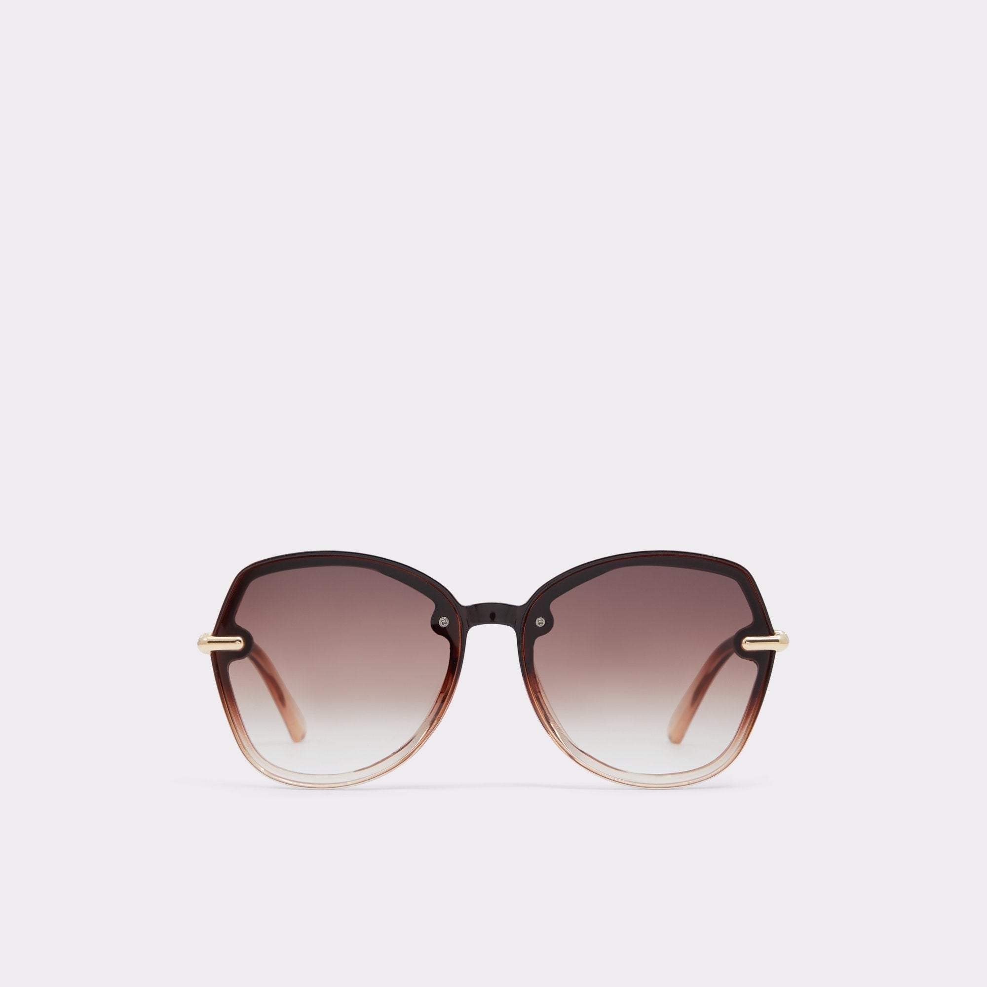 Aldo | Cortegaca Brown Women's Round - Square sunglasses