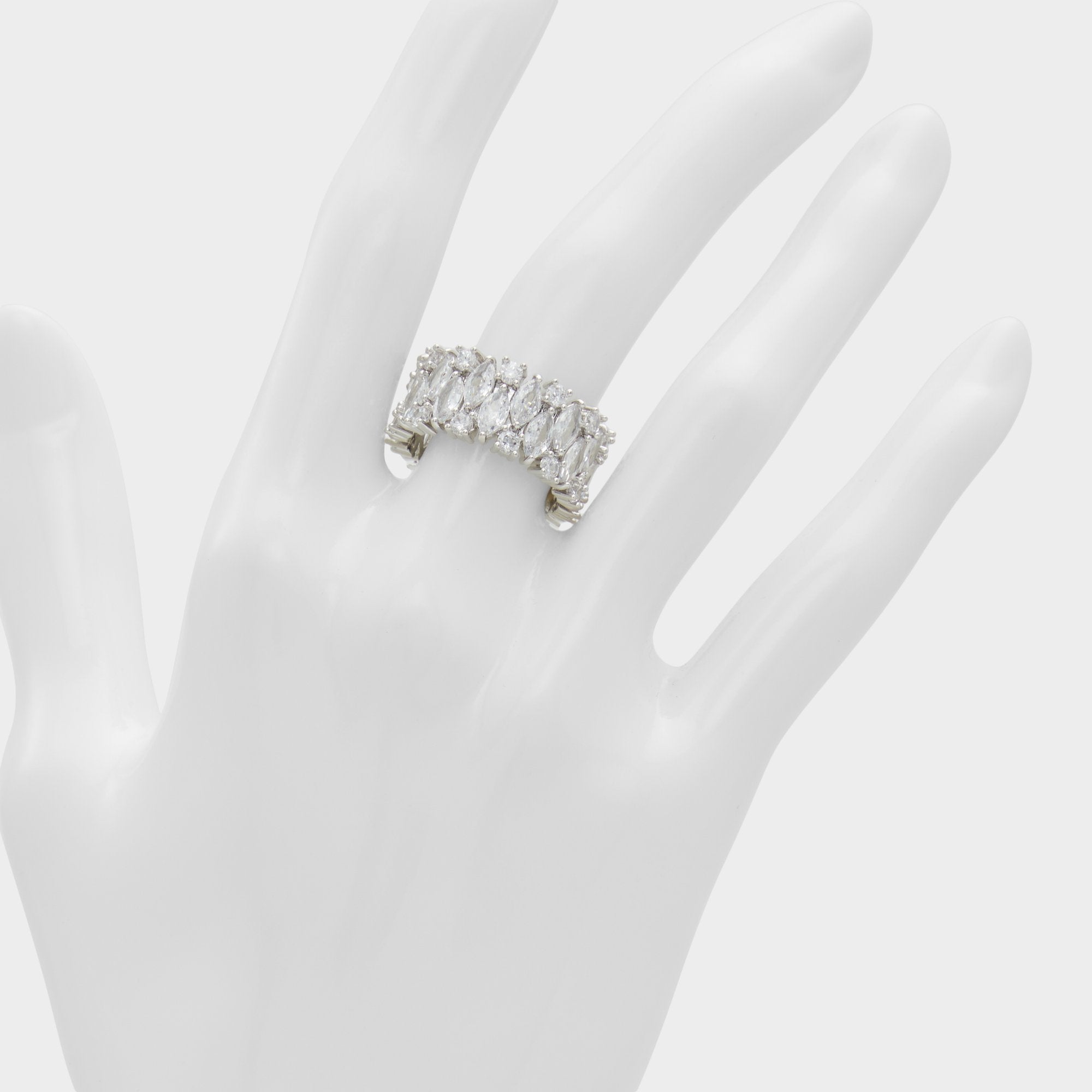 Aldo | Nikka Silver/Clear Multi Women's Cubic Zirconia - Ring