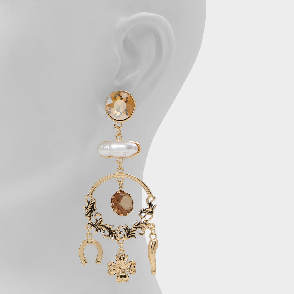 Aldo | Chances in Champagne - Chandelier earrings