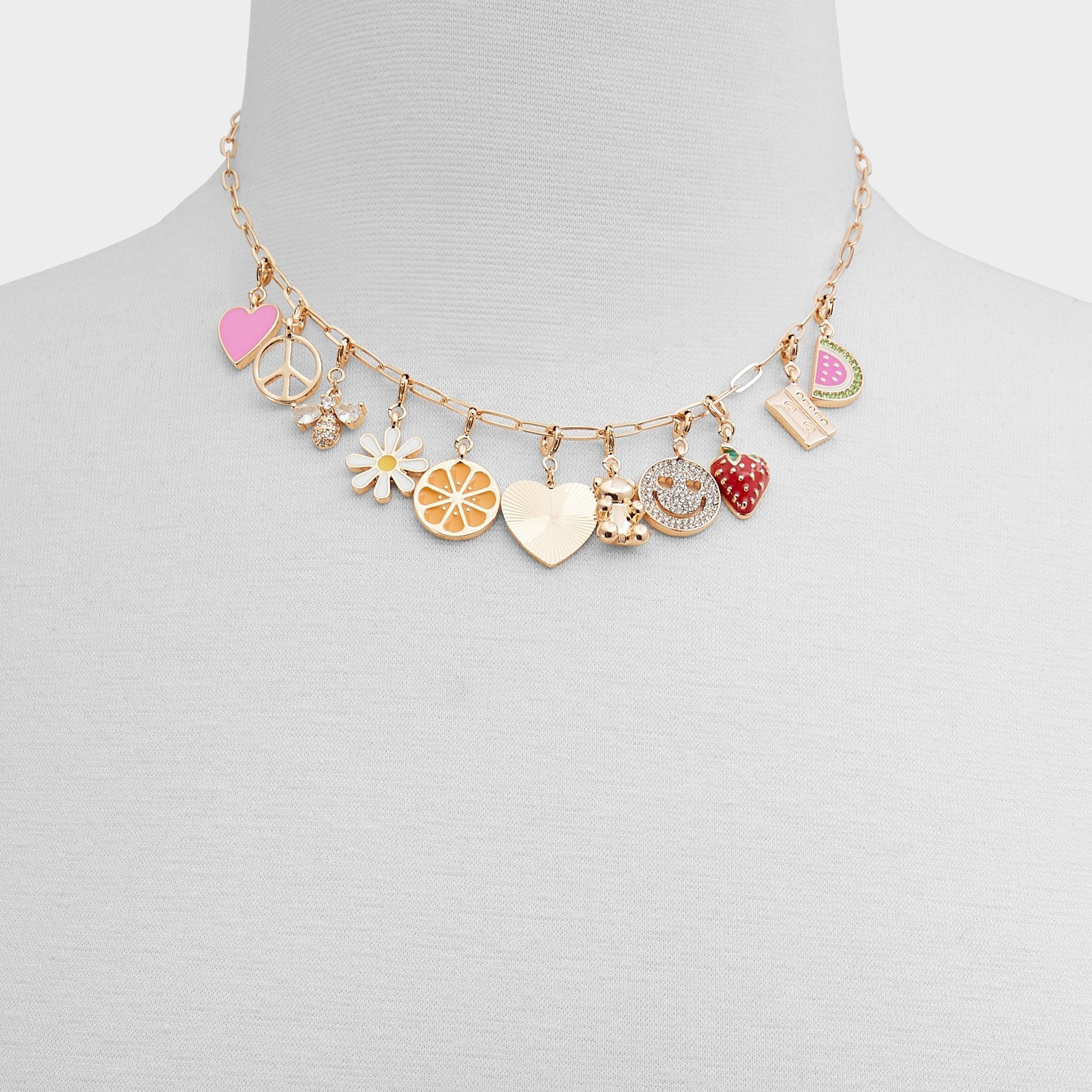 Aldo | Charmcrazy Bright Multi Women's Necklaces - Charm necklace
