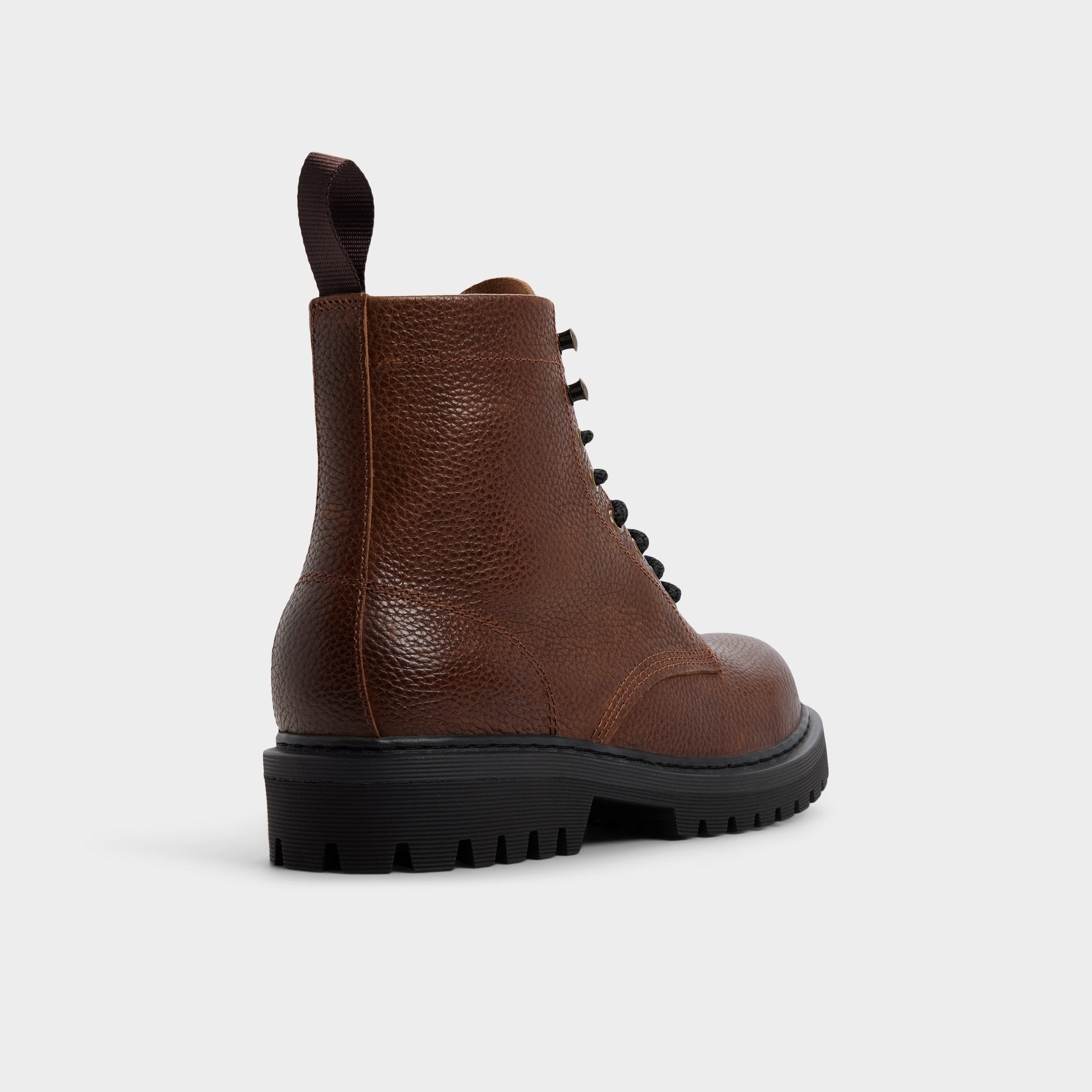 Aldo | Doublezero in Dark Brown - Combat boot, Lug sole