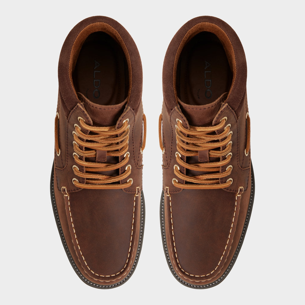 Aldo | Farrell in Medium Brown - Combat boot, Lug sole