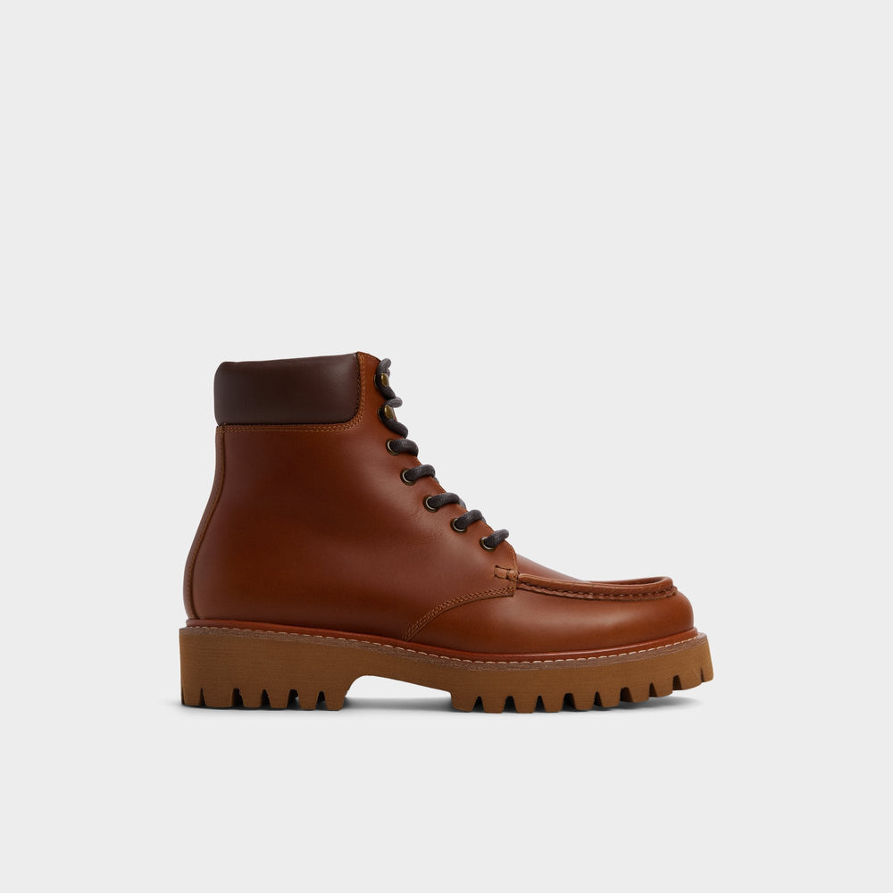 Aldo | Grier in Cognac - Combat boot, Lug sole
