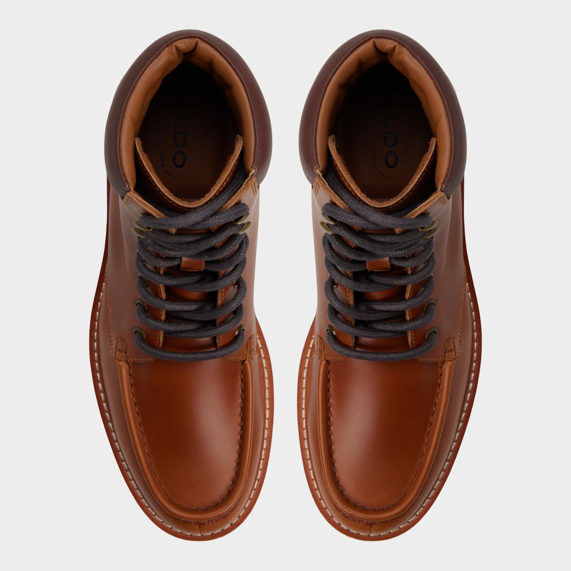 Aldo | Grier in Cognac - Combat boot, Lug sole