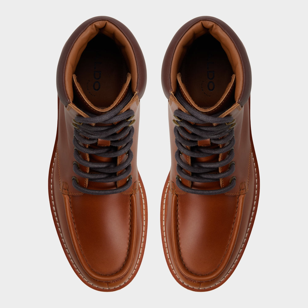 Aldo | Grier in Cognac - Combat boot, Lug sole