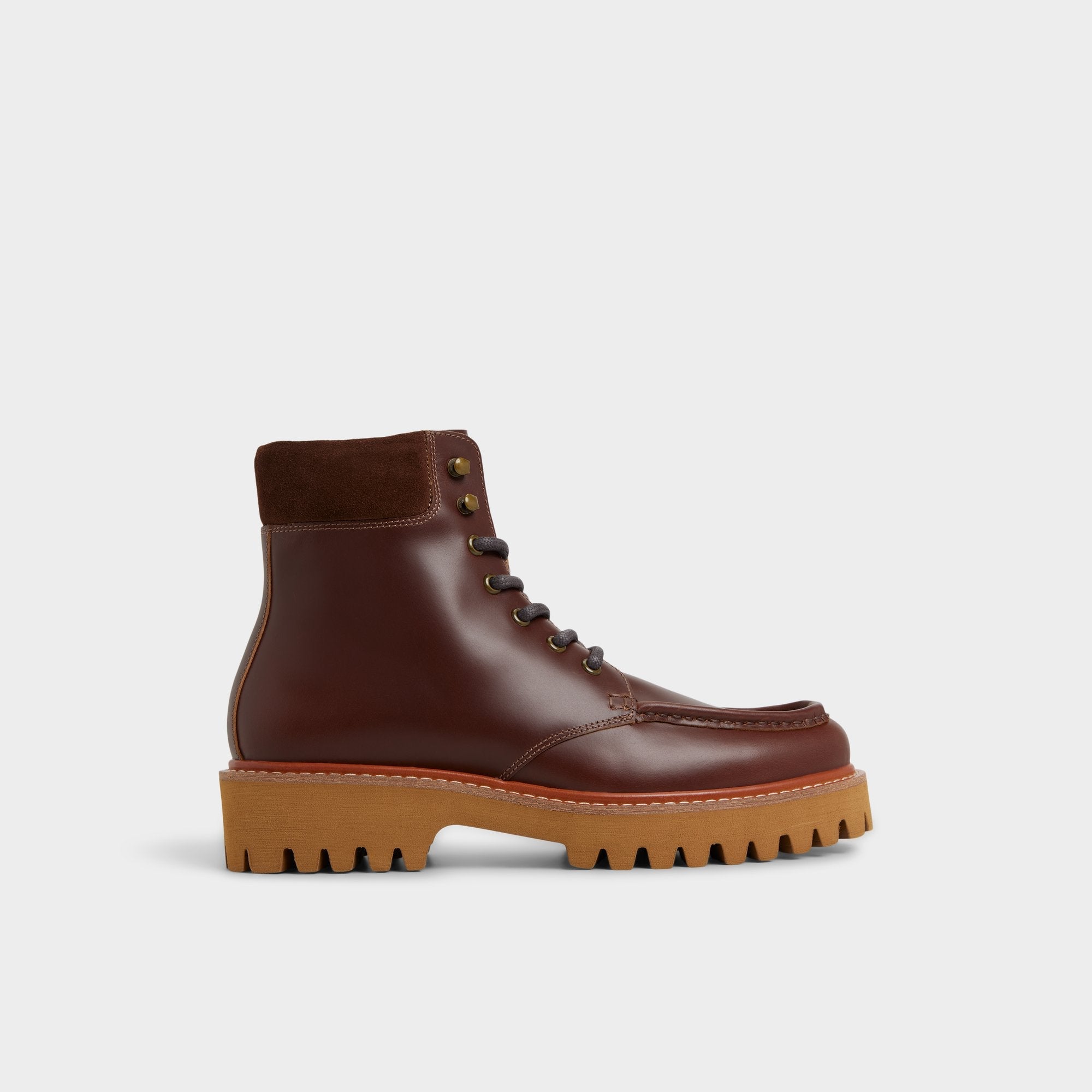 Aldo | Grier in Medium Brown - Combat boot, Lug sole