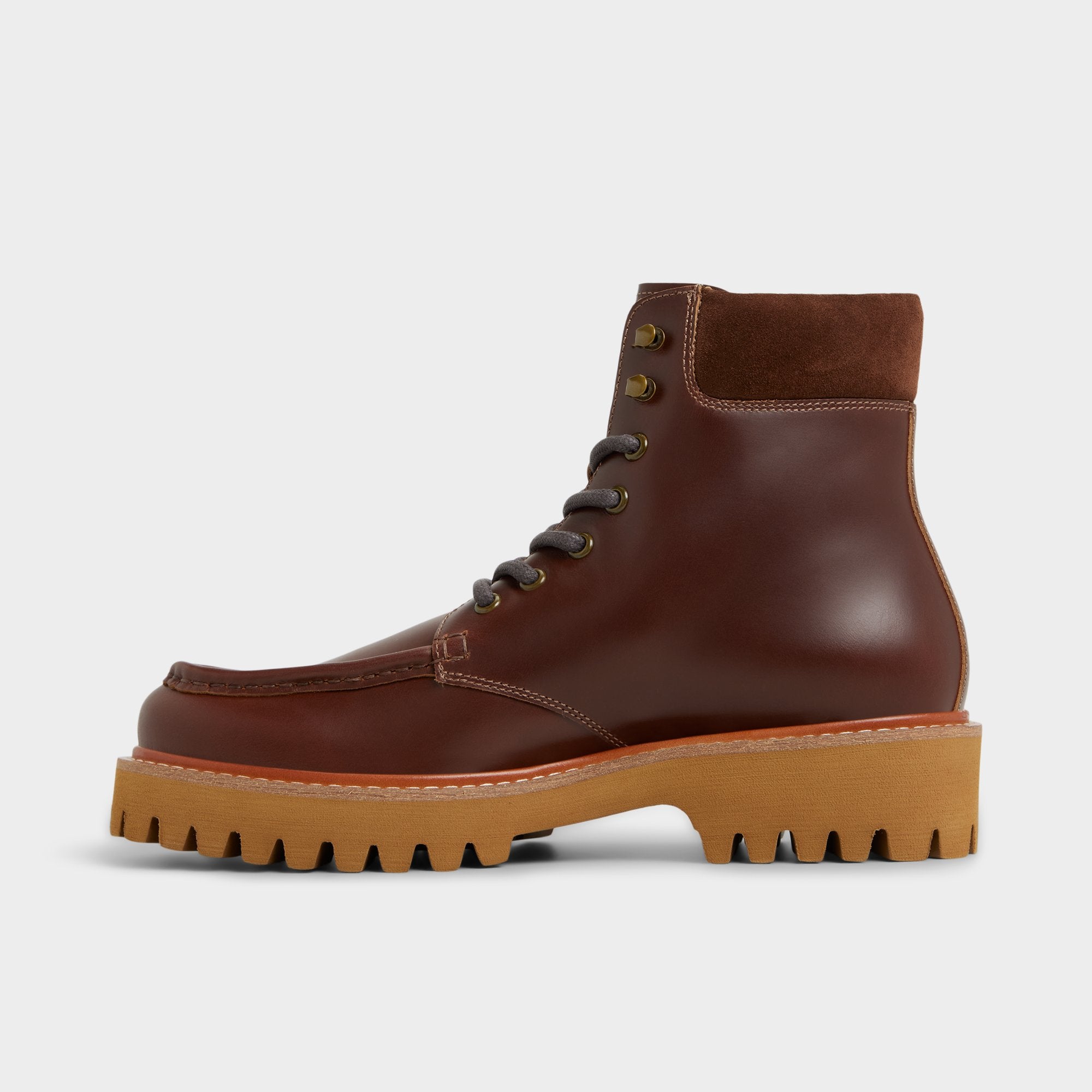Aldo | Grier in Medium Brown - Combat boot, Lug sole