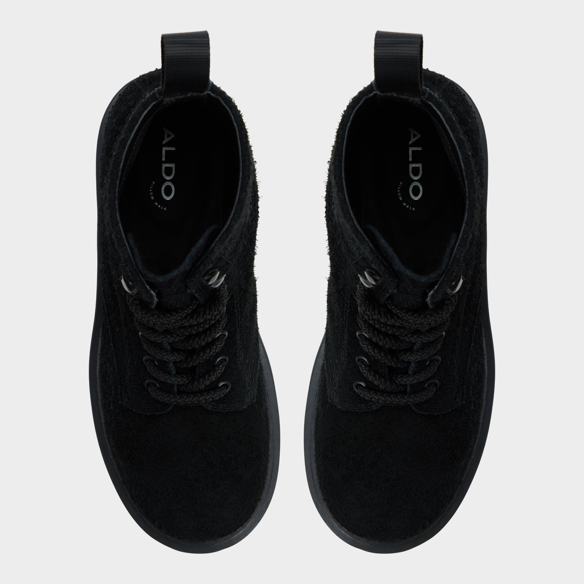 Aldo | Doublezero in Black - Combat boot, Lug sole
