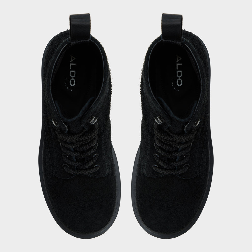 Aldo | Doublezero in Black - Combat boot, Lug sole