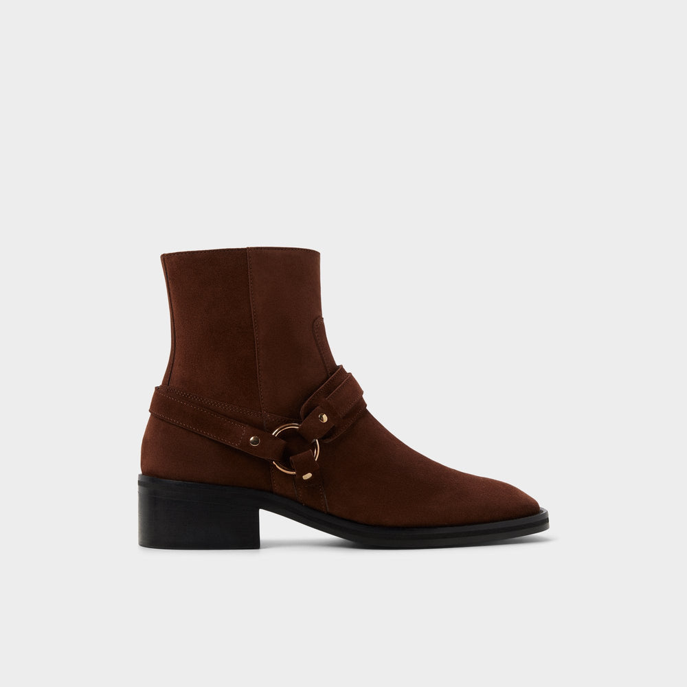 Aldo | Marcos in Dark Brown - Ankle boot, Block heel